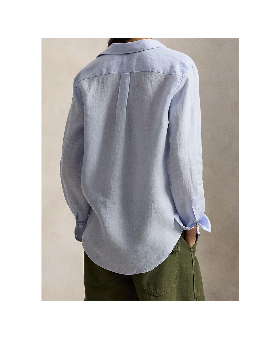 Polo Ralph Lauren Blue Classic Linen Shirt