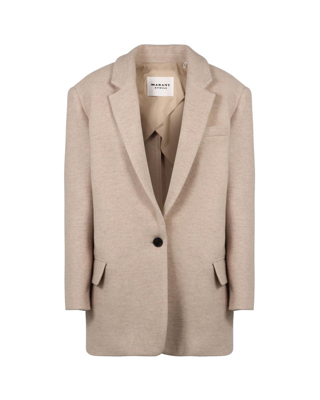 Isabel Marant Natural Isabel Marant Étoile Single-Breasted Long-Sleeved Blazer