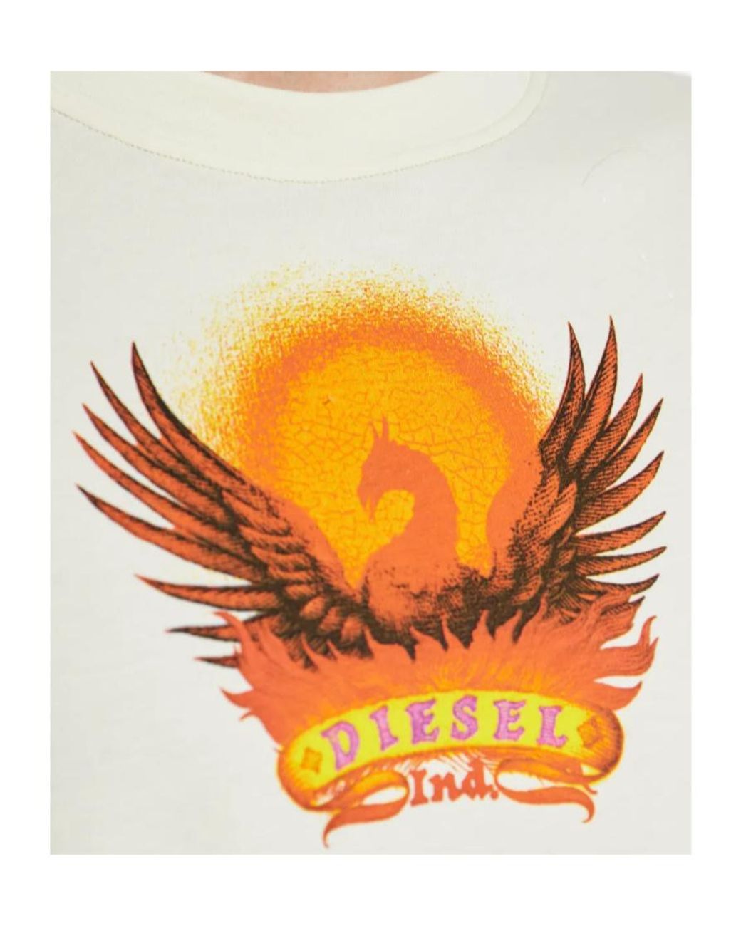 DIESEL White T-Adjust-Aa1 T-Shirt for men