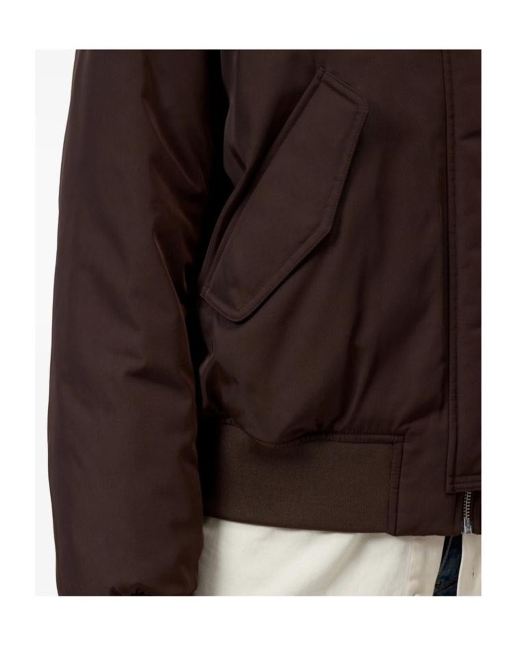 Closed Brown Logo-Patch Bomber Jacket