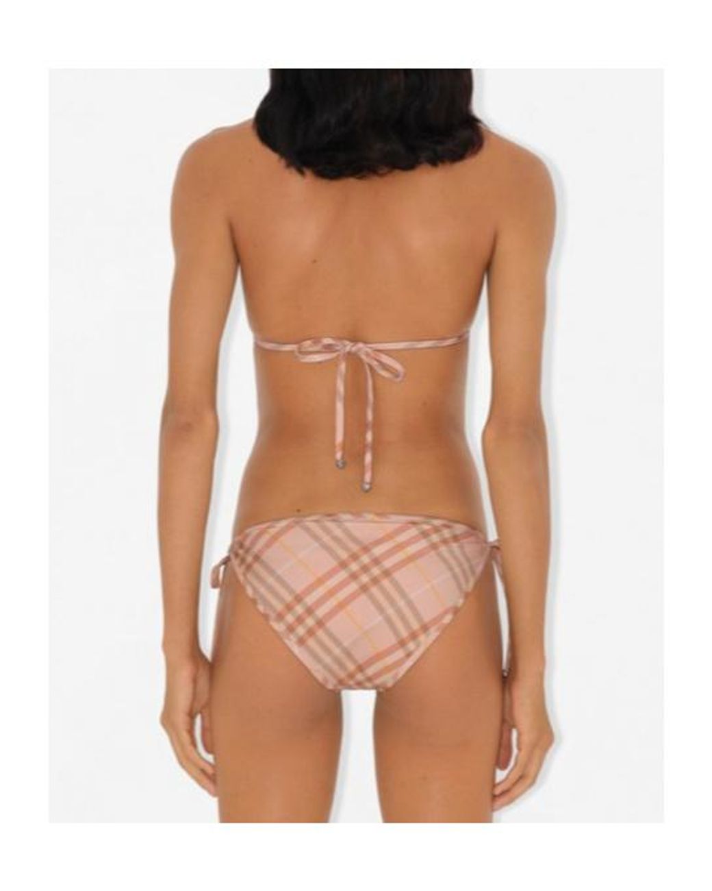 Burberry Pink Check Bikini Top