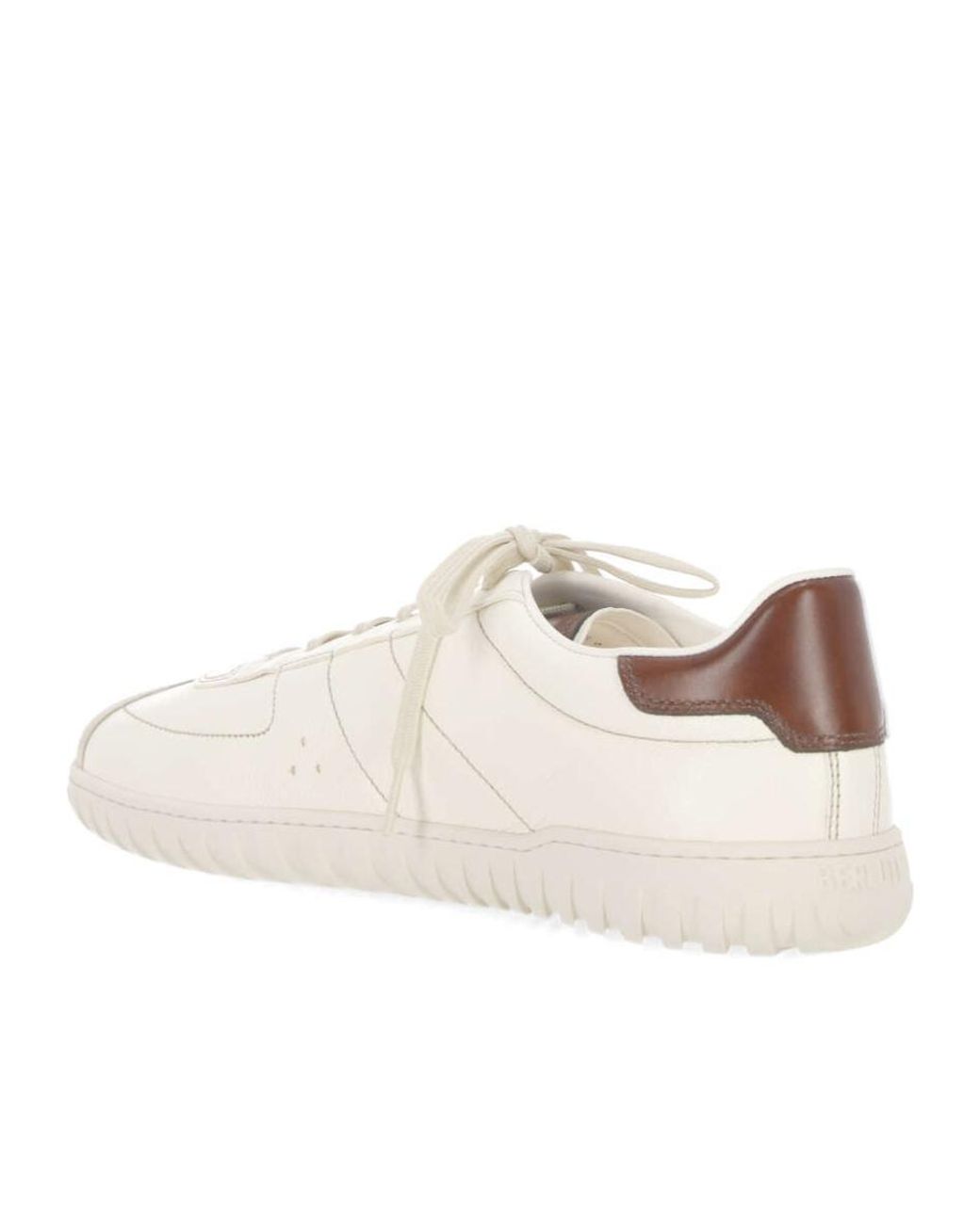 Berluti Natural Round Toe Lace-Up Sneakers for men