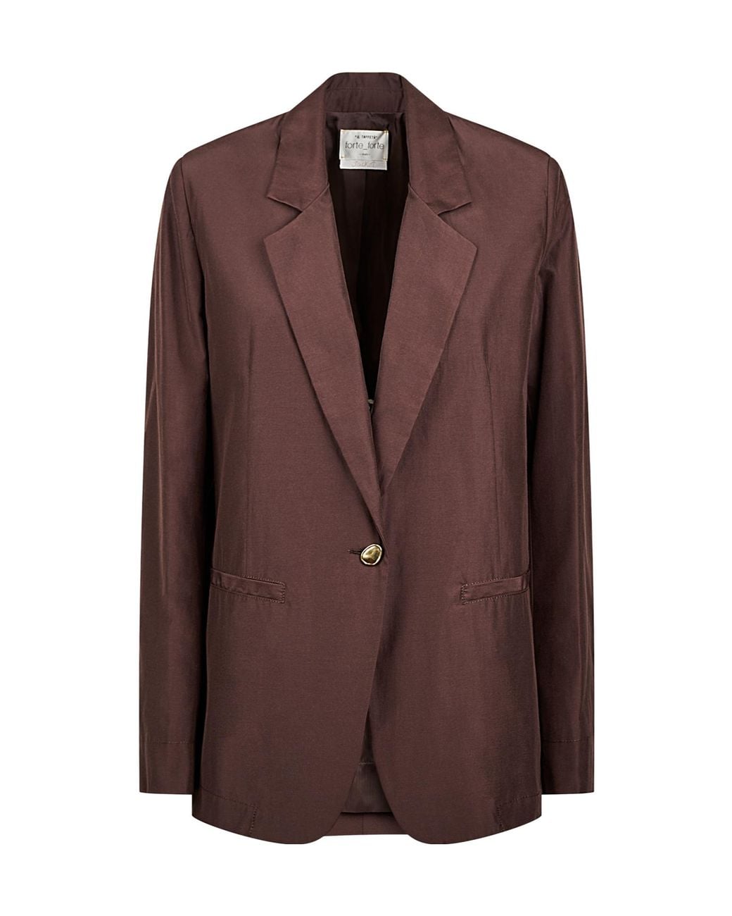 Forte_forte Brown Long-Sleeved Suit Jacket