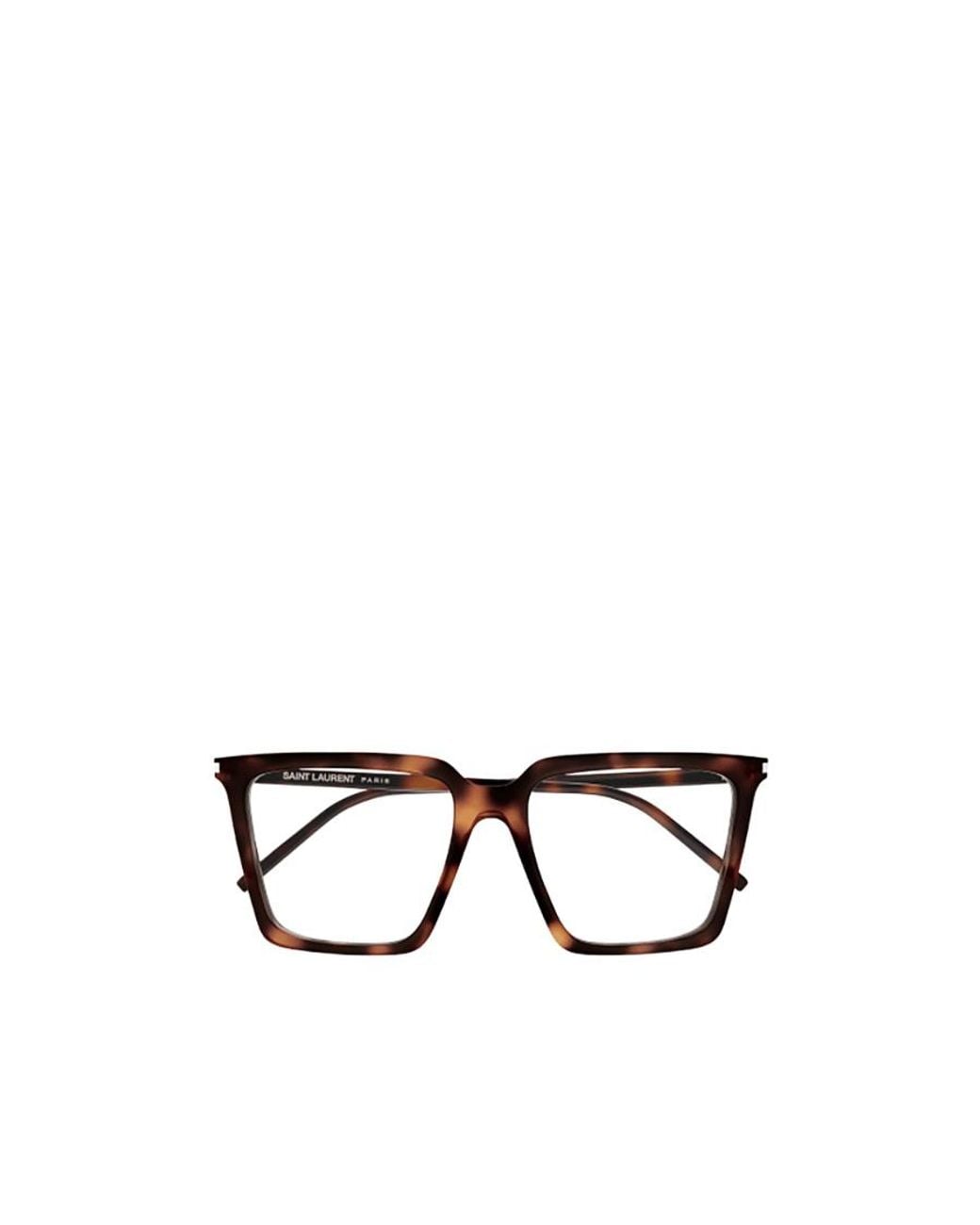 Saint Laurent White Eyewear Square Frame Glasses