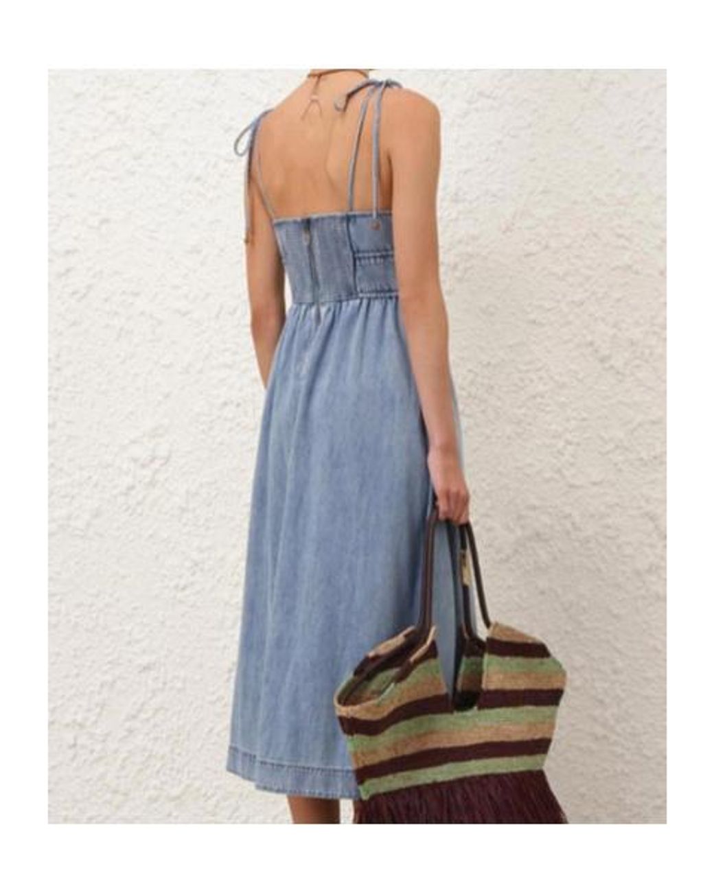 Zimmermann Blue Sleeveless Midi Dress
