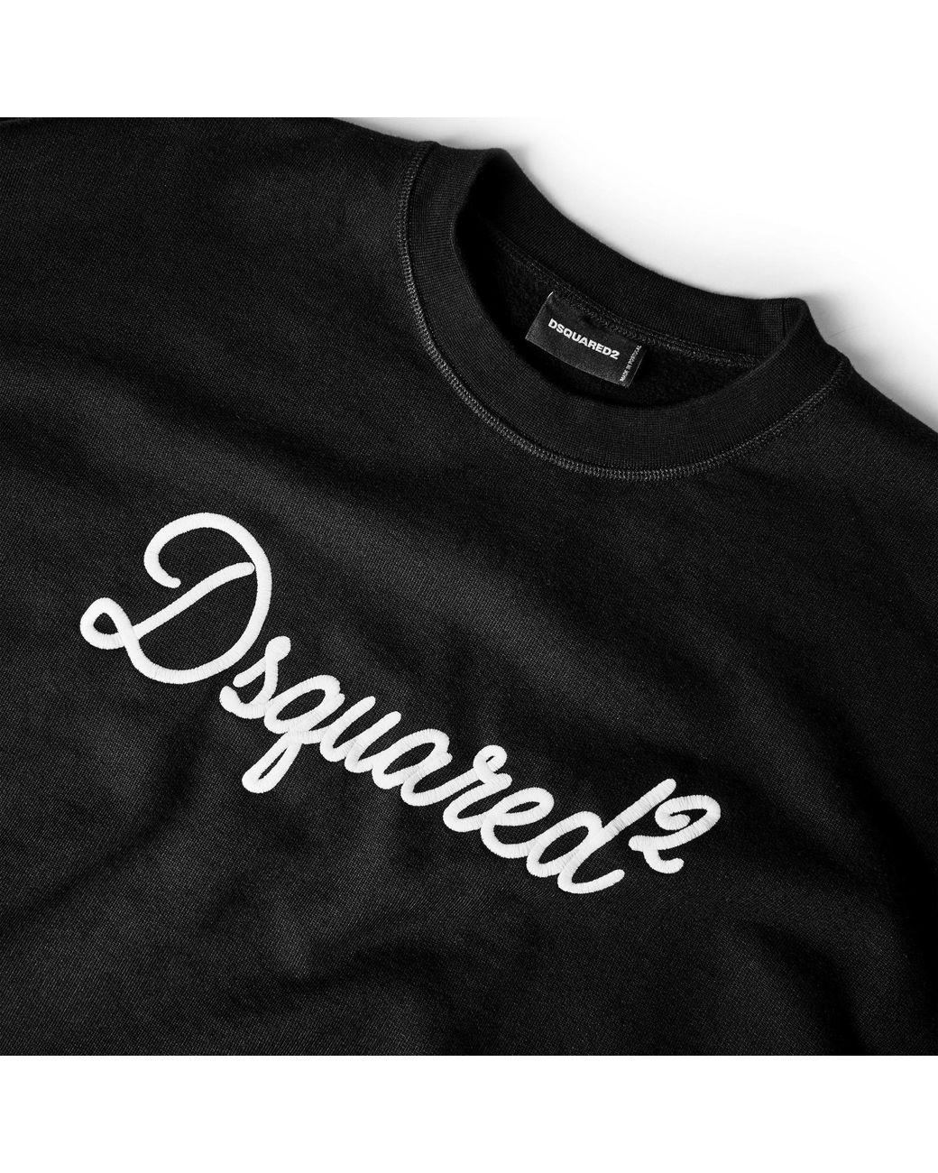 DSquared² Black Big Signature Crew Sweatshirt for men