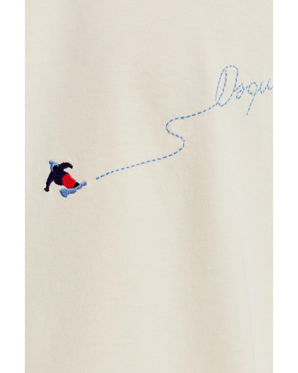 DSquared² White Snowy Dream Loose Fit T-Shirt for men