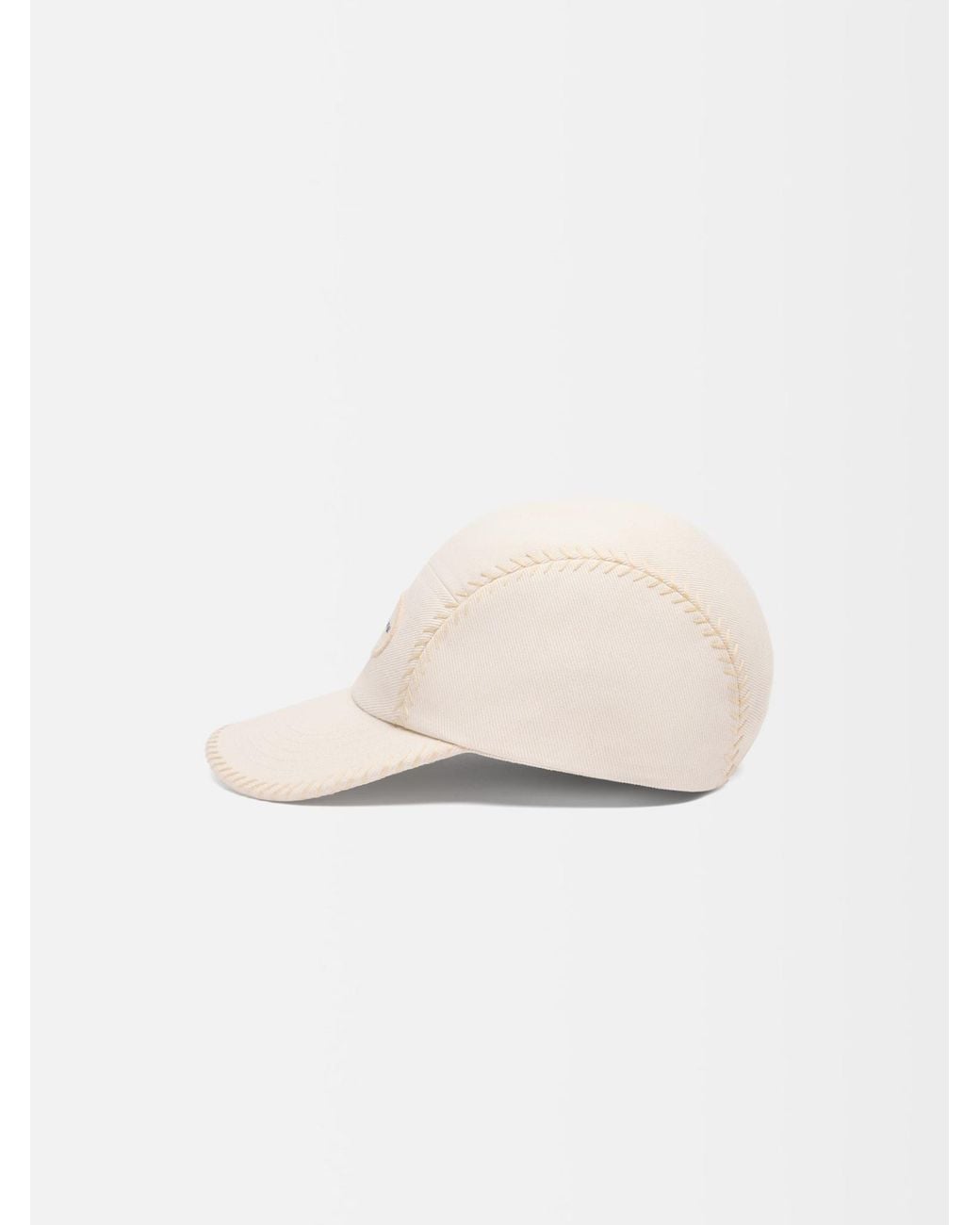 Jacquemus White The Casco Logo-Patch Baseball Cap for men