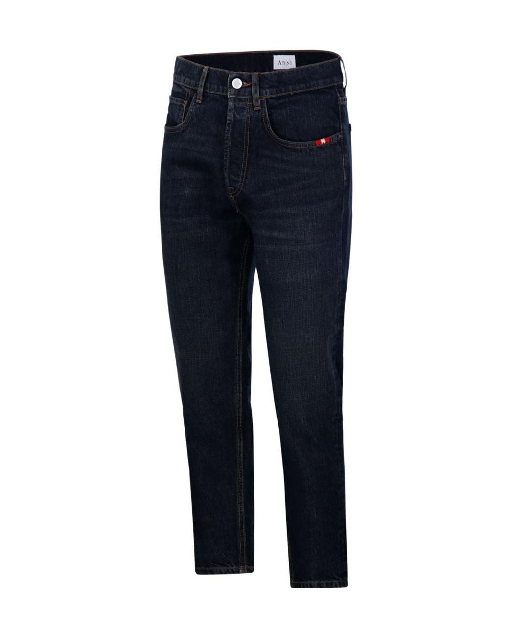 AMISH Blue Straight-Leg Jeans for men