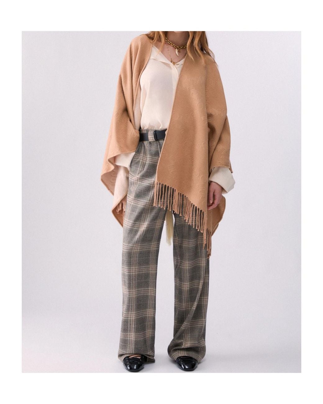 Liu Jo Pink Logo-Jacquard Fringed Scarf