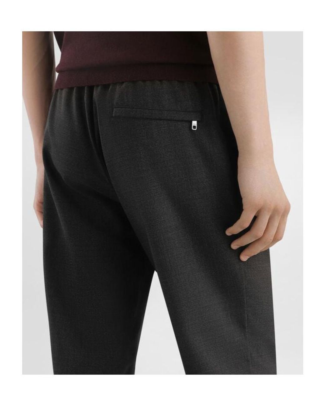 Dolce & Gabbana Black Drawstring Pants for men