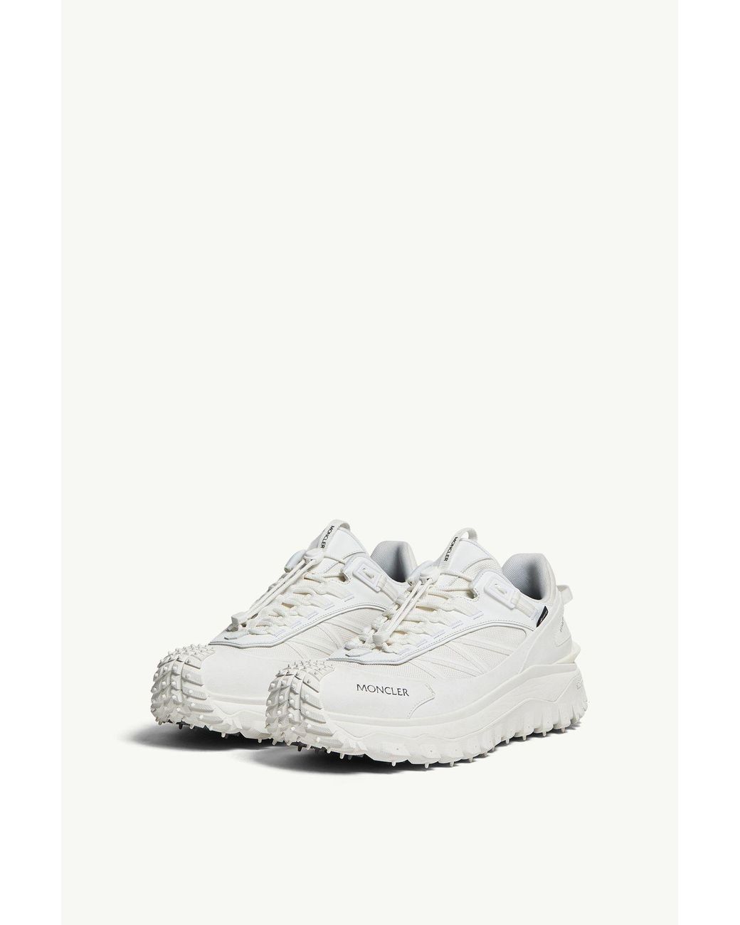 Moncler White Trailgrip Gtx Low Top Sneakers