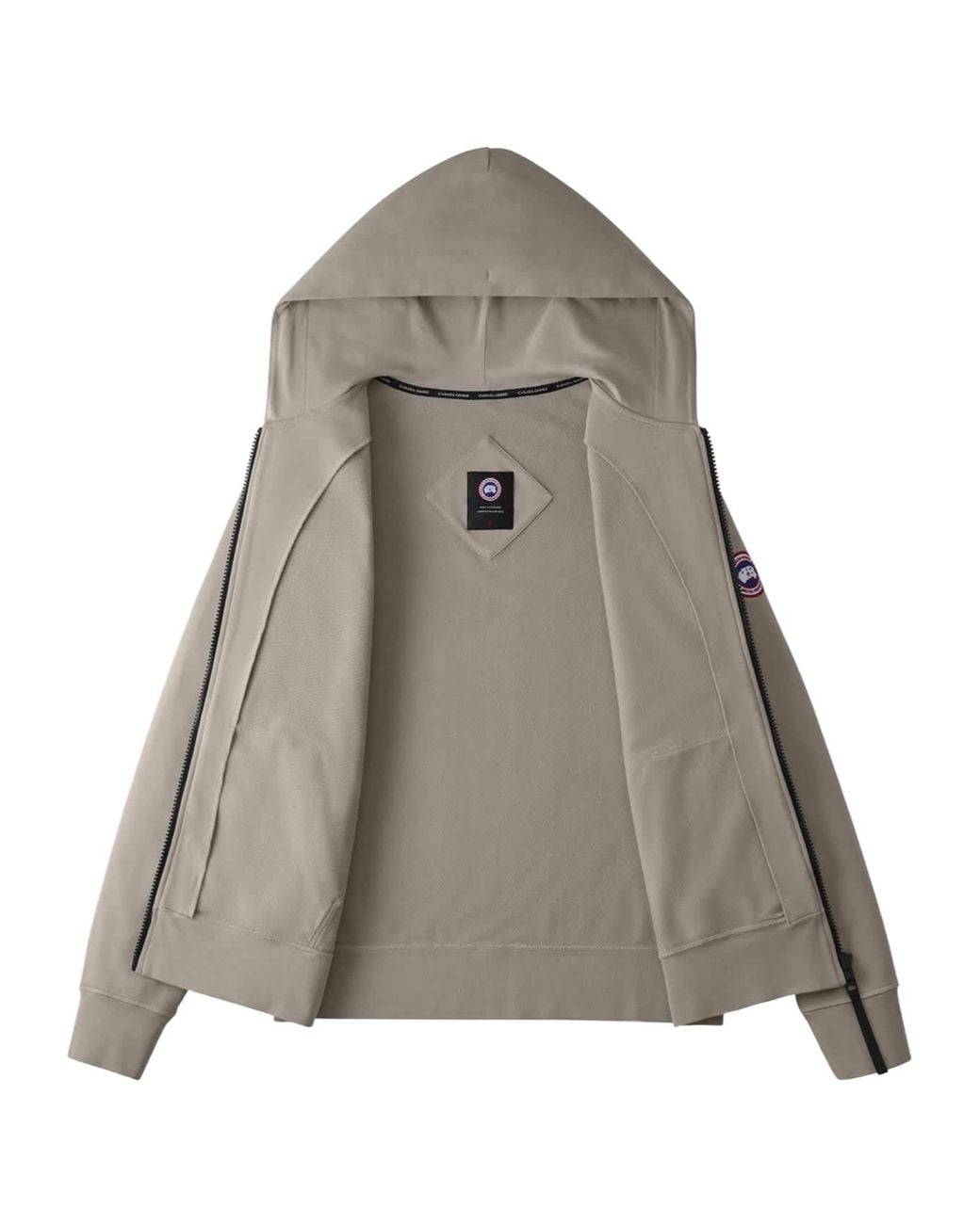 Canada Goose Brown Huron Zipped Long-Sleeved Hoodie for men