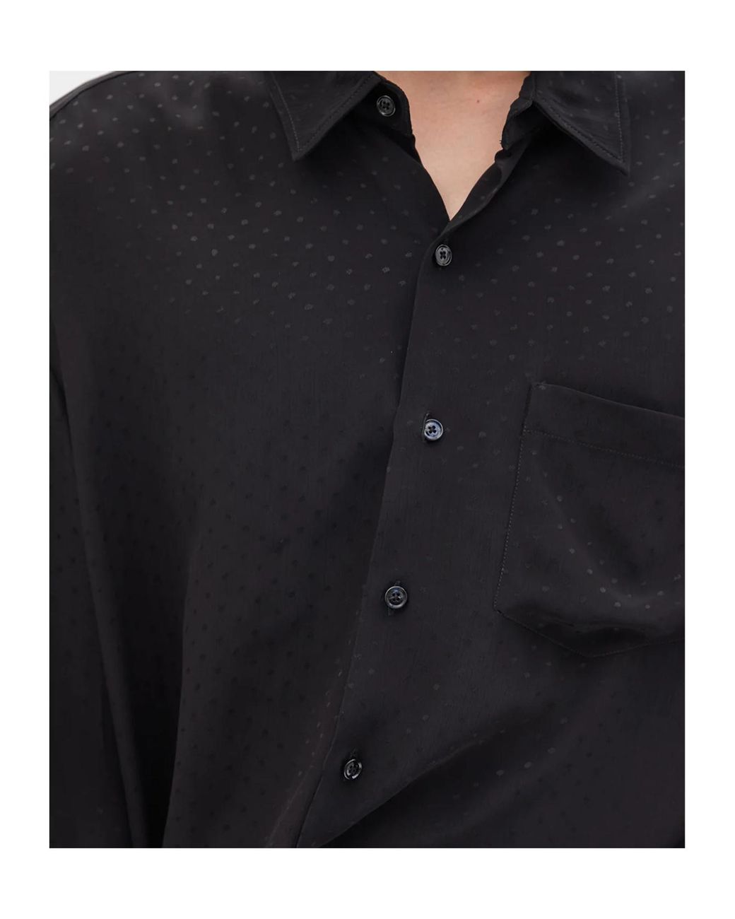 Ann Demeulemeester Black Mark High Comfort Shirt for men