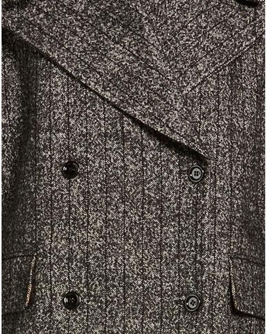 Dolce & Gabbana Black Double Breasted Pea Coat