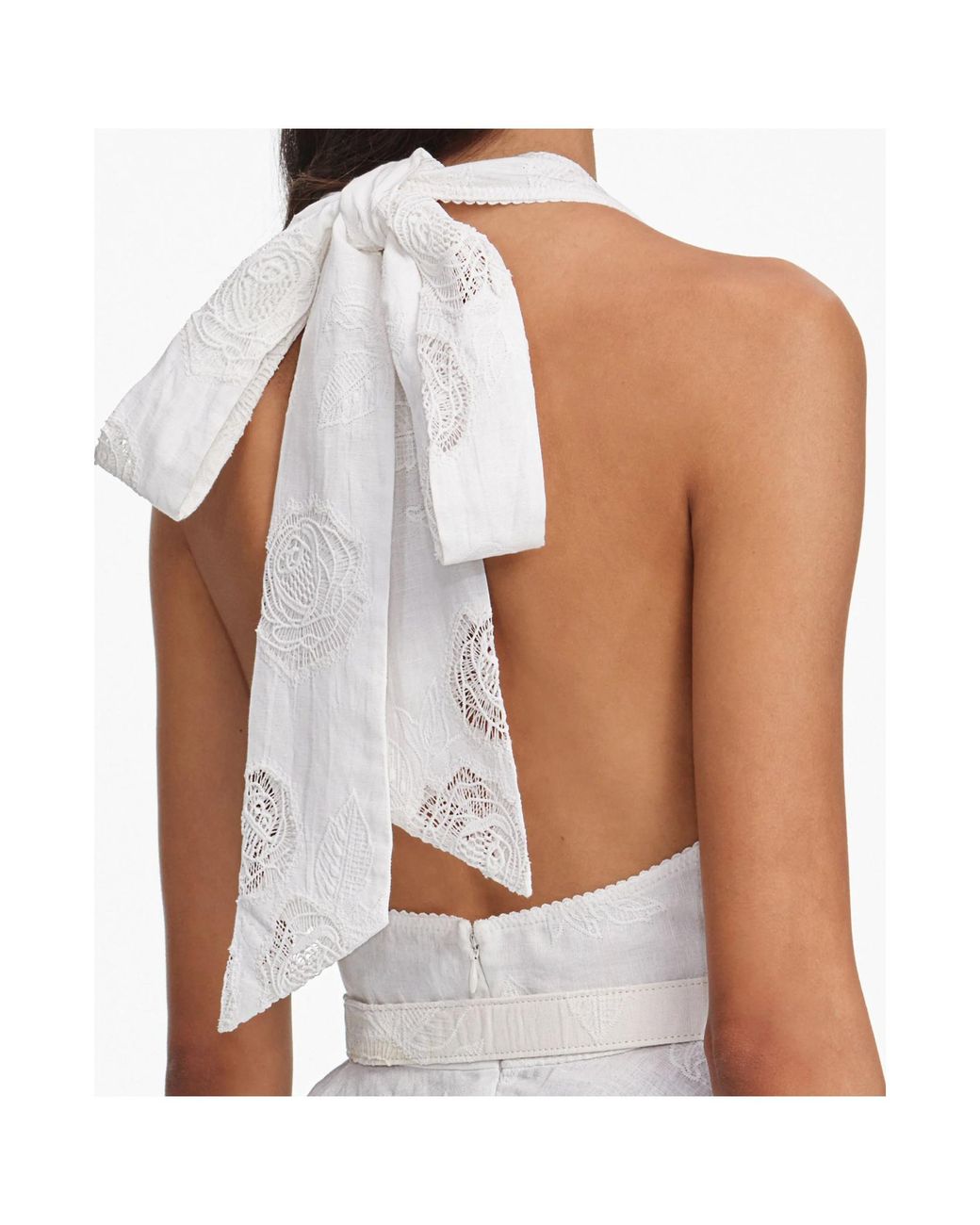 Self-Portrait White Ruffled Top