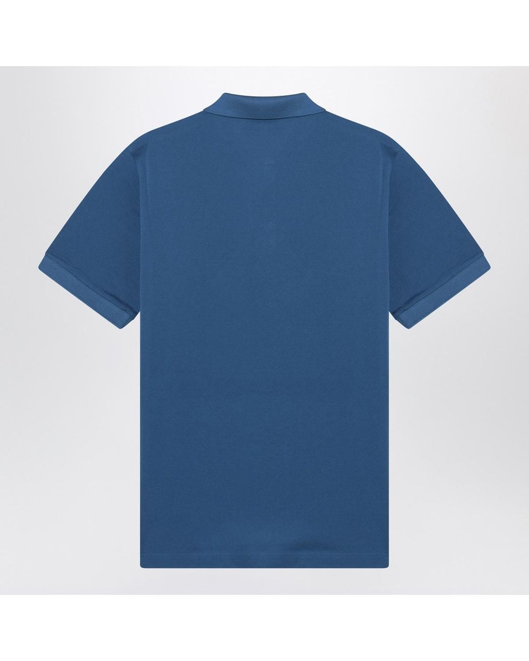 Prada Blue Short-Sleeved Polo Shirt for men
