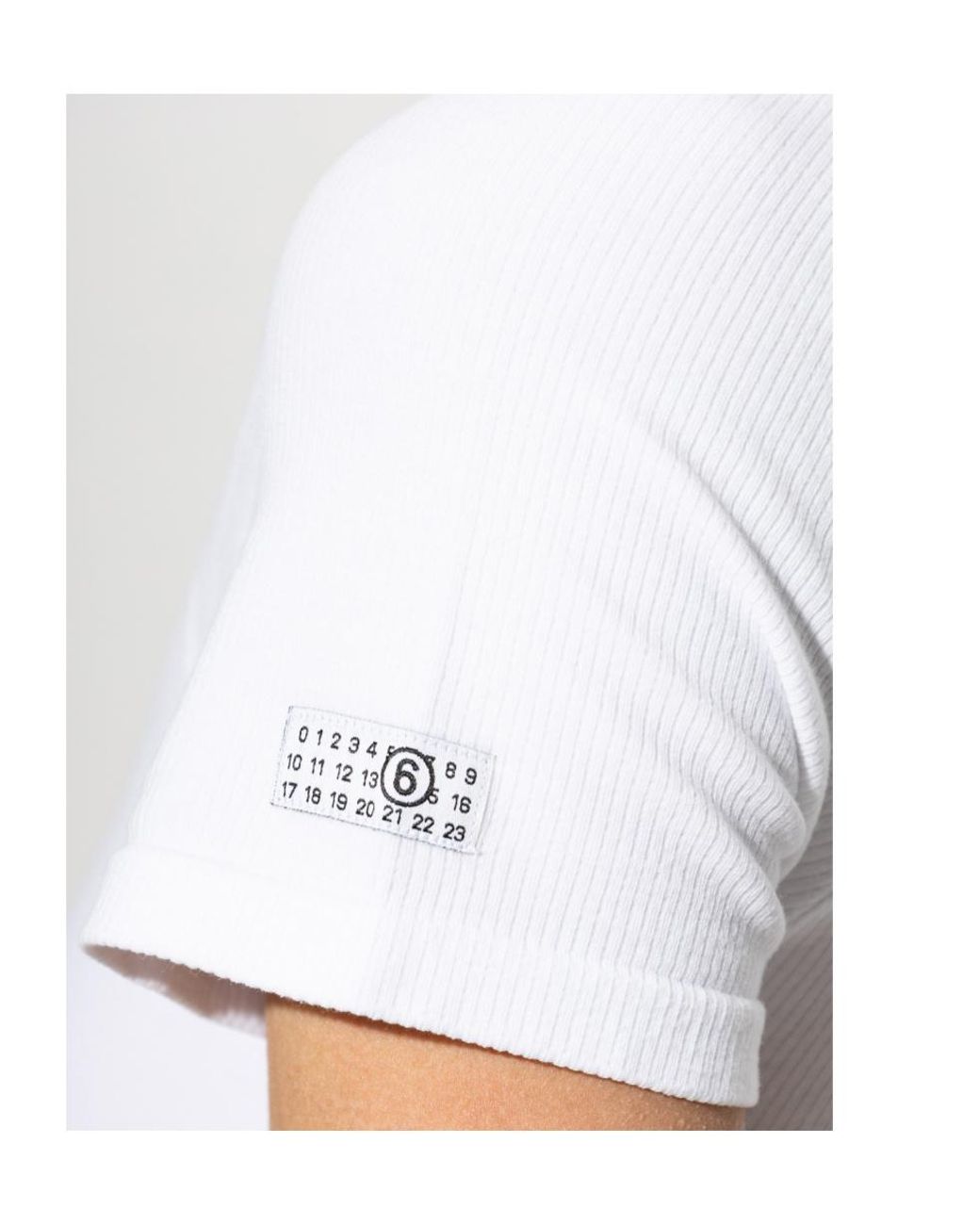 MM6 by Maison Margiela White Crew-Neck T-Shirt
