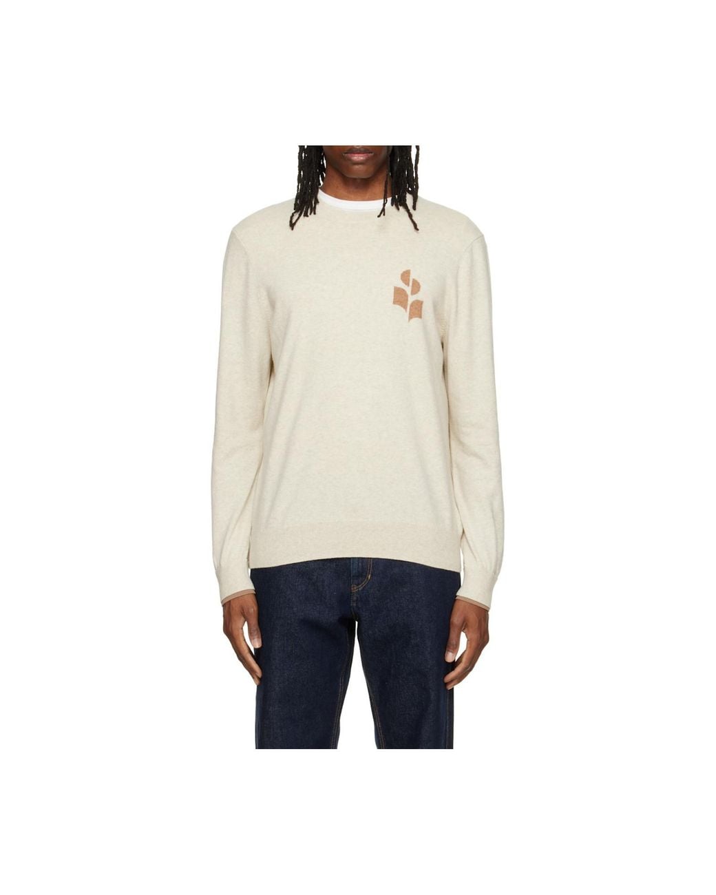Isabel Marant White Antea Sweater for men