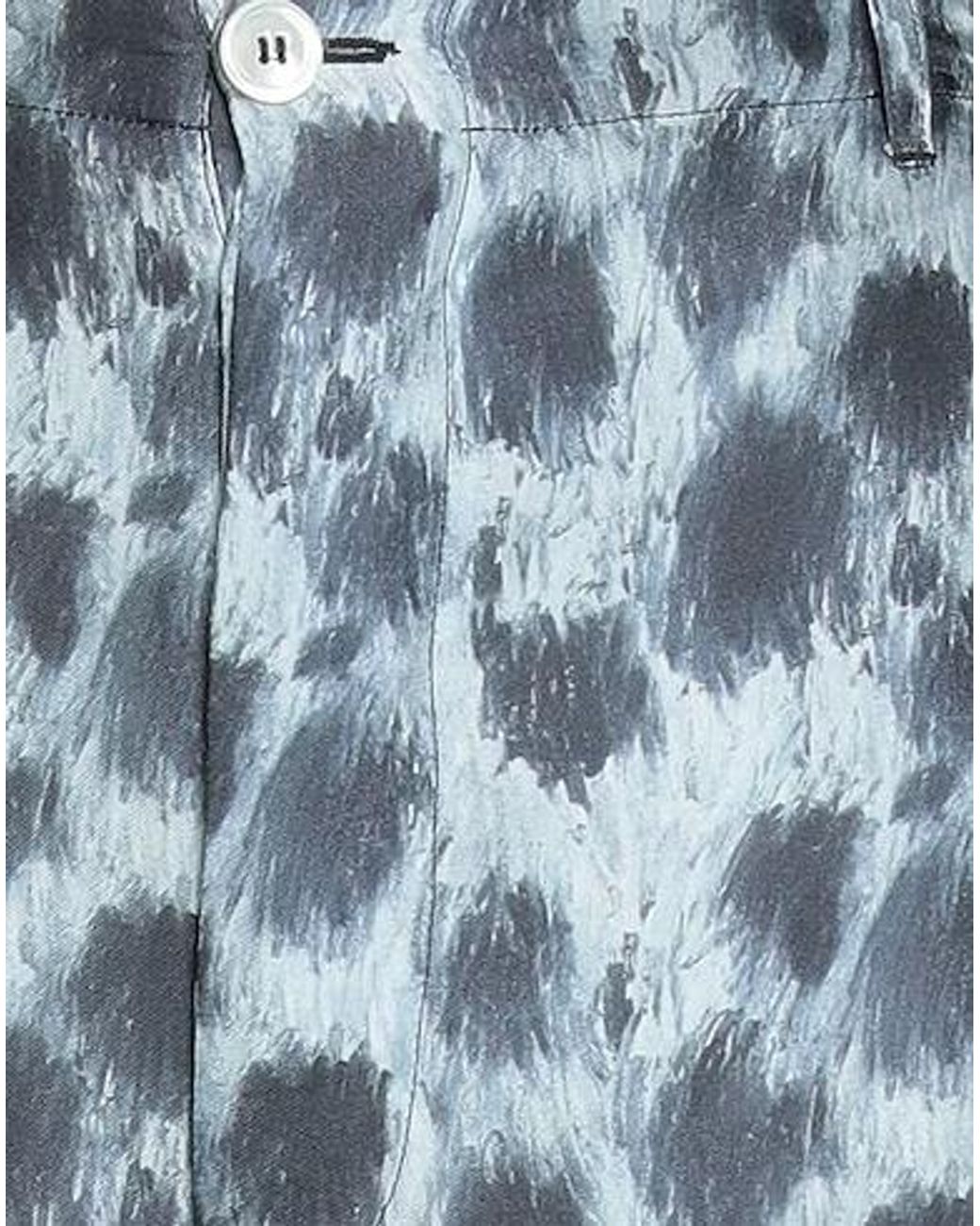 Marni Blue Leopard-Print Trousers
