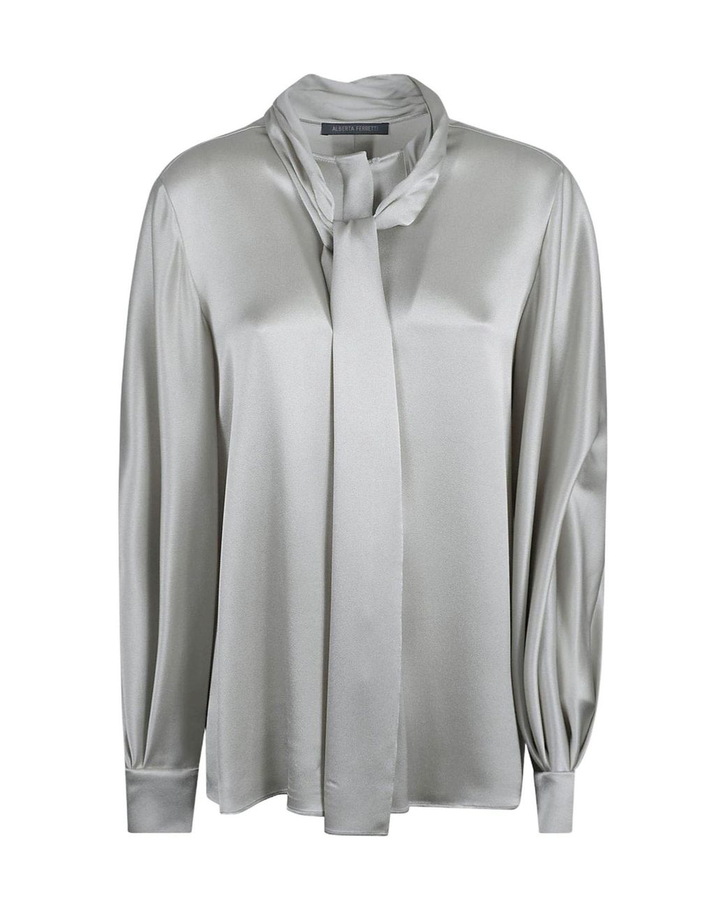 Alberta Ferretti Gray Long-Sleeved Shirt
