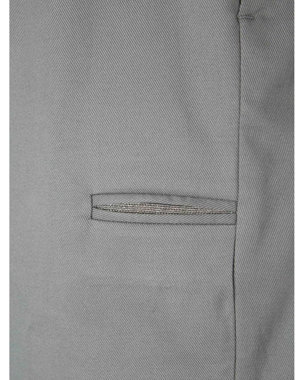 Peserico Gray Pleated Straight Leg Trousers