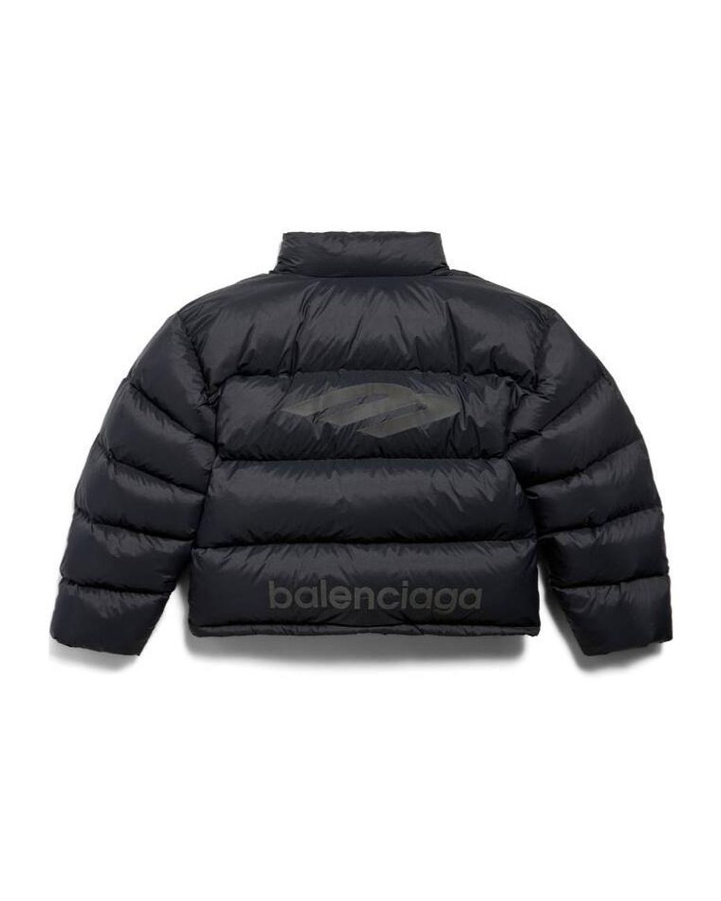 Balenciaga Blue 3B Sports Icon Ski Puffer Jacket for men