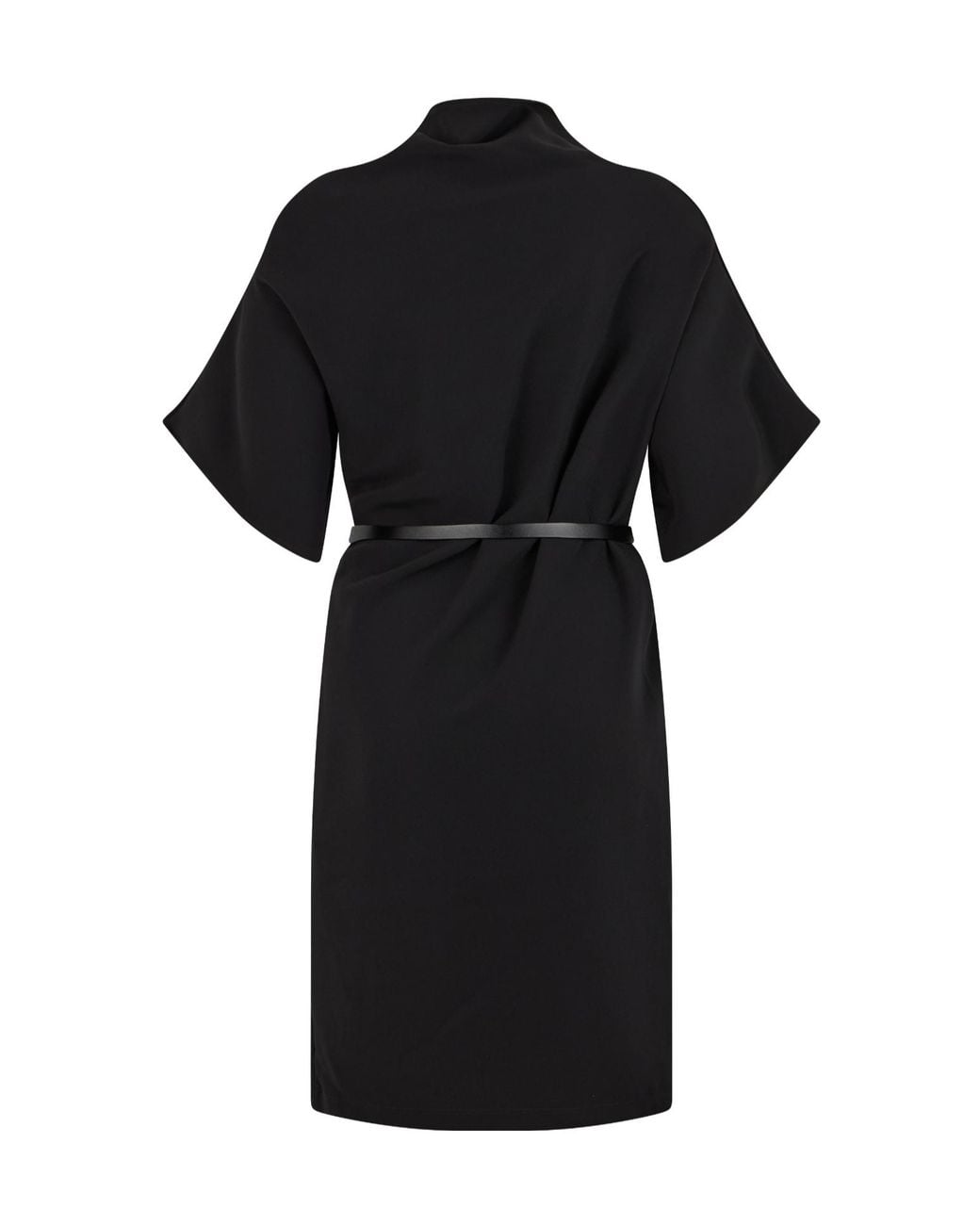 P.A.R.O.S.H. Black P.A.R.O..H. Phedra Belted Midi Dress