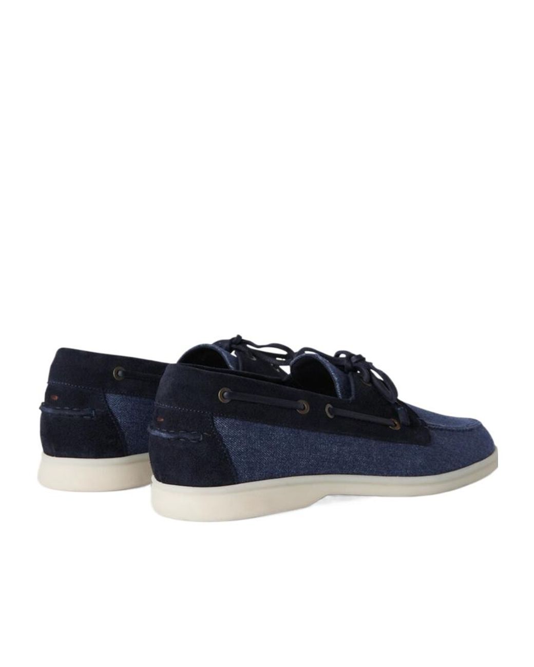 Loro Piana Blue Round-Head Casual Shoes for men