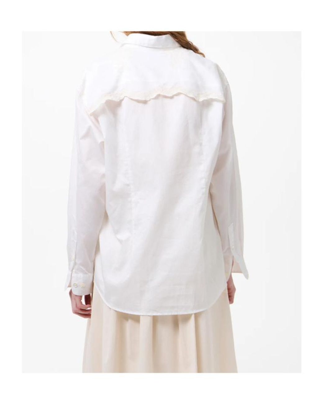 Our Legacy White Precious Flower-Motif Oversized Shirt