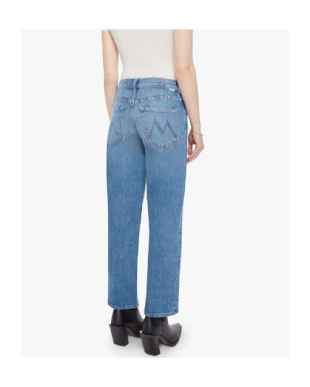Mother Blue The Newbie Ankle Jeans