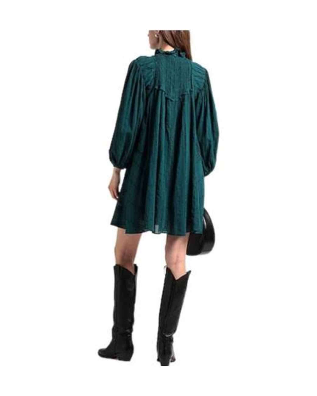 Isabel Marant Green Turtleneck Dress