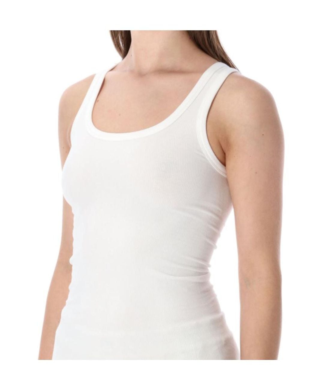 MM6 by Maison Margiela White Sleeveless Vest