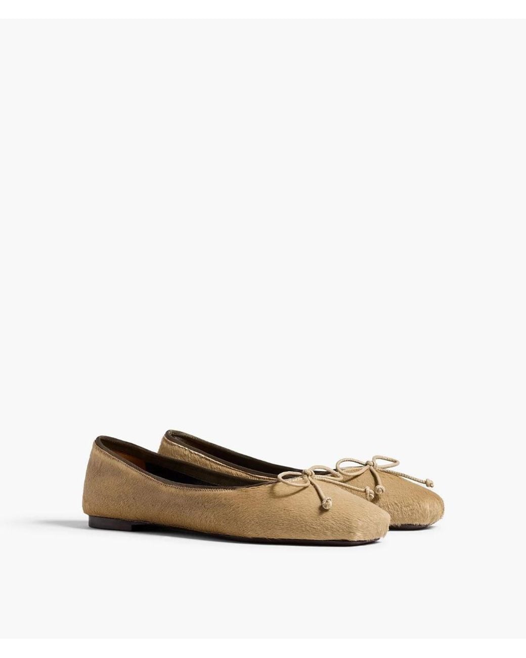 Khaite Natural Charlotte Ballet Flats