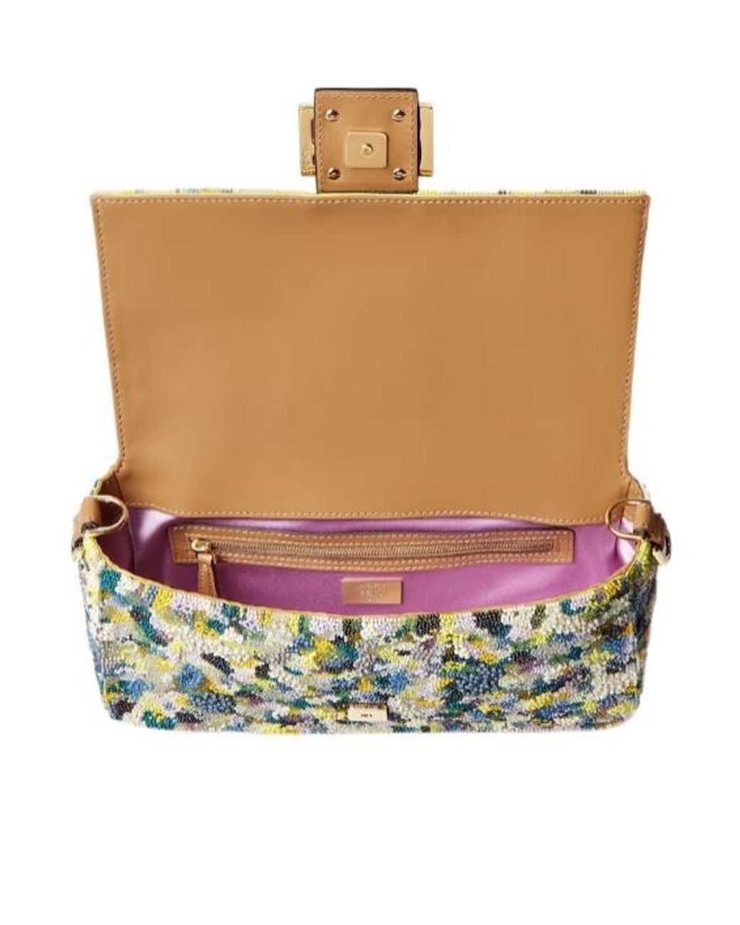 Fendi Metallic Bag Embroidered With Beads