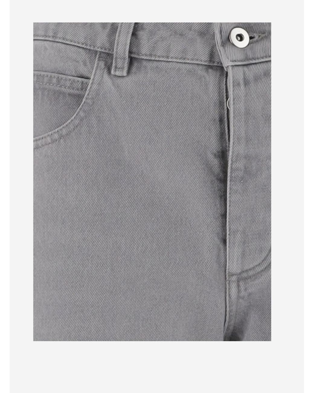 Bottega Veneta Gray Washed Flared Leg Jeans