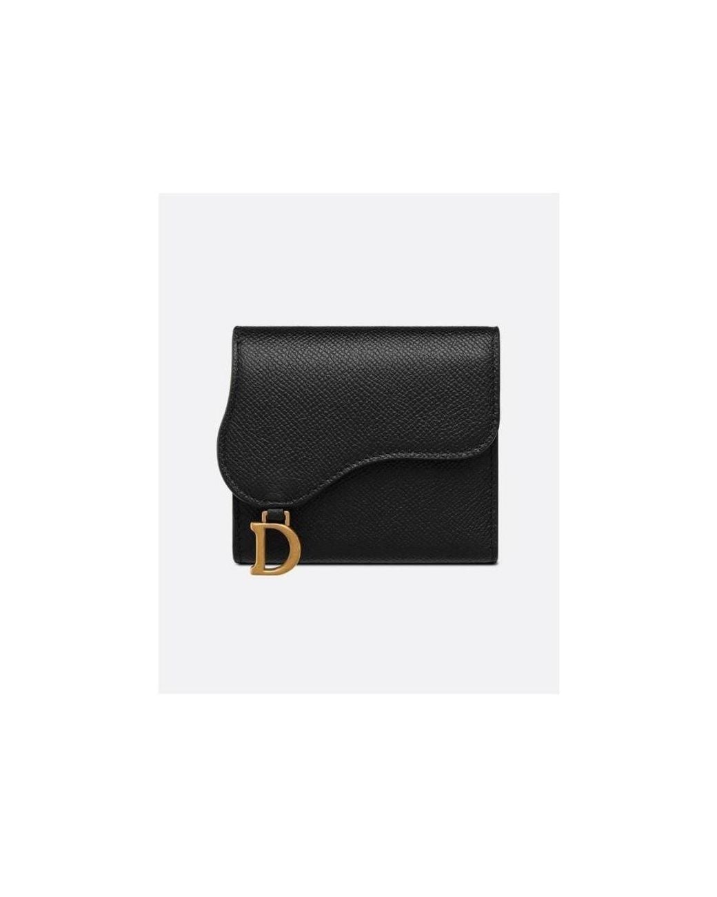 Dior Black Saddle Lotus Wallet