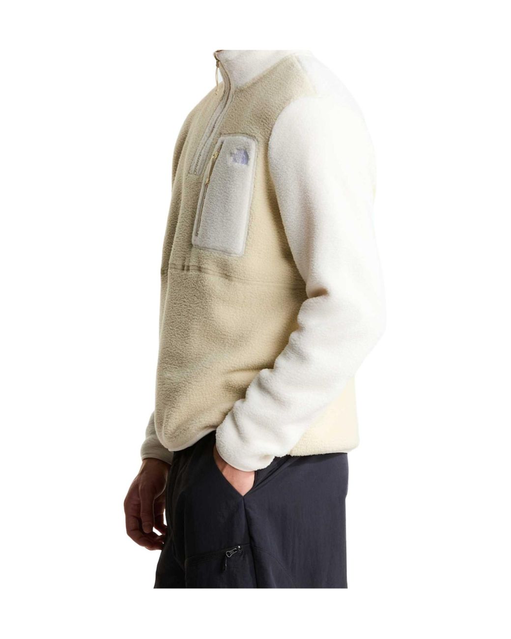The North Face White Yumiori 1/4 Zip Fleece Jacket for men