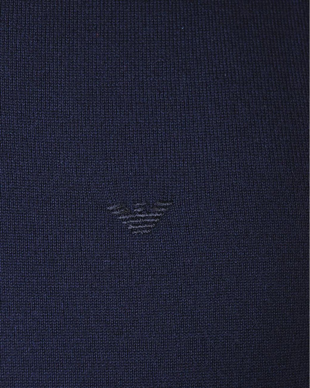 Emporio Armani Blue Round-Neck And Long-Sleeved Sweater for men
