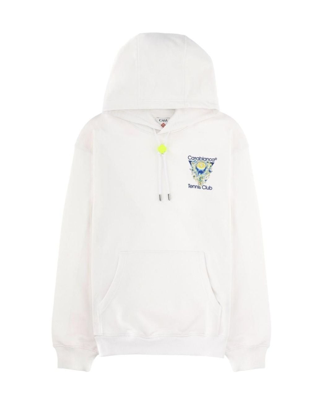 Casablanca White Tennis Club Graphic Hoodie for men