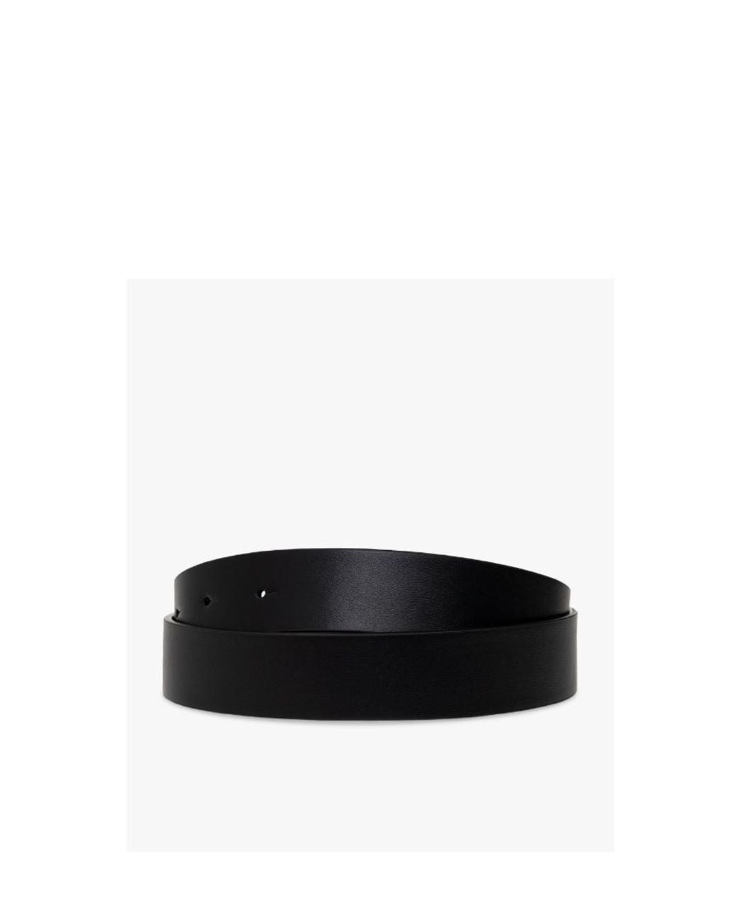 DSquared² White Logo Plaque Buckled Belt