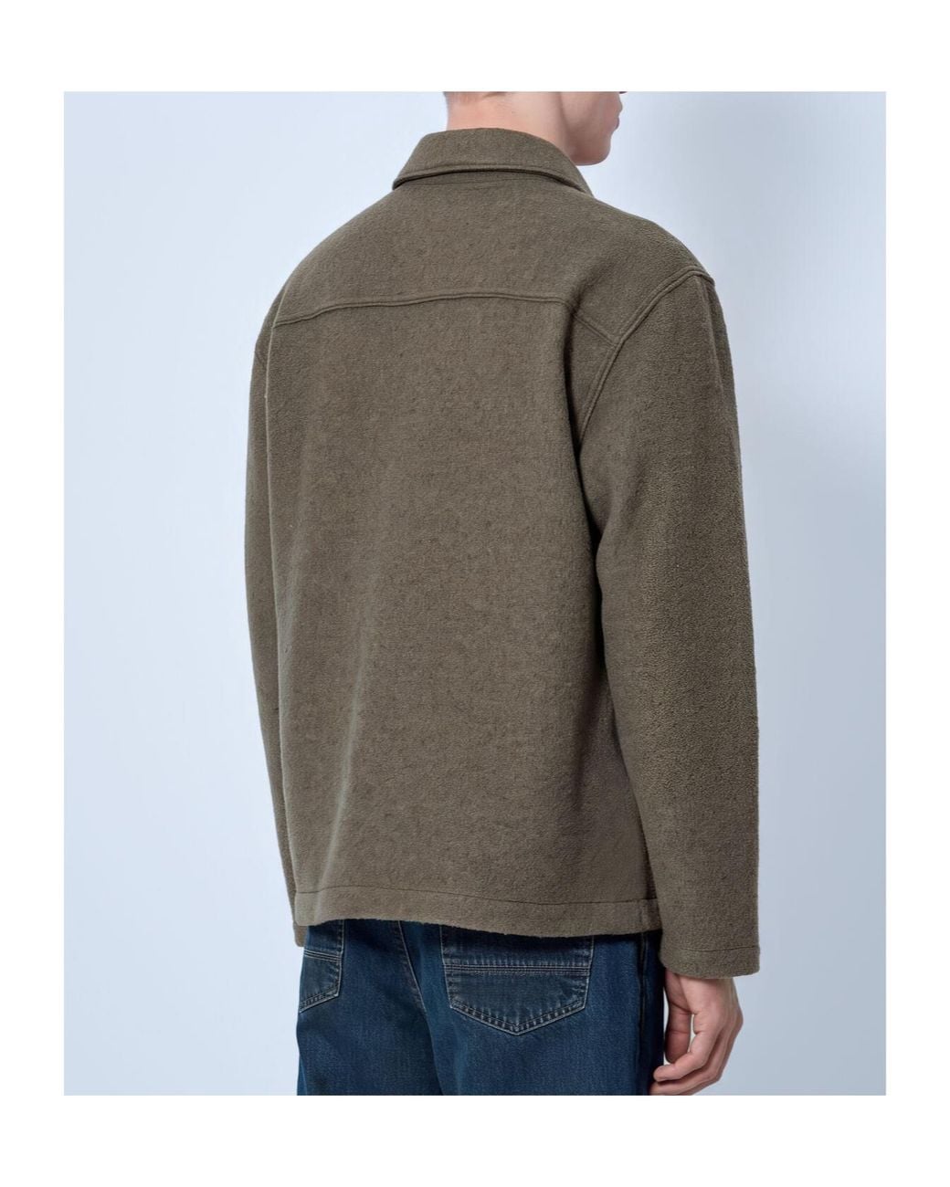 Stone Island Green Logo Patch Overshirt Jacket for men