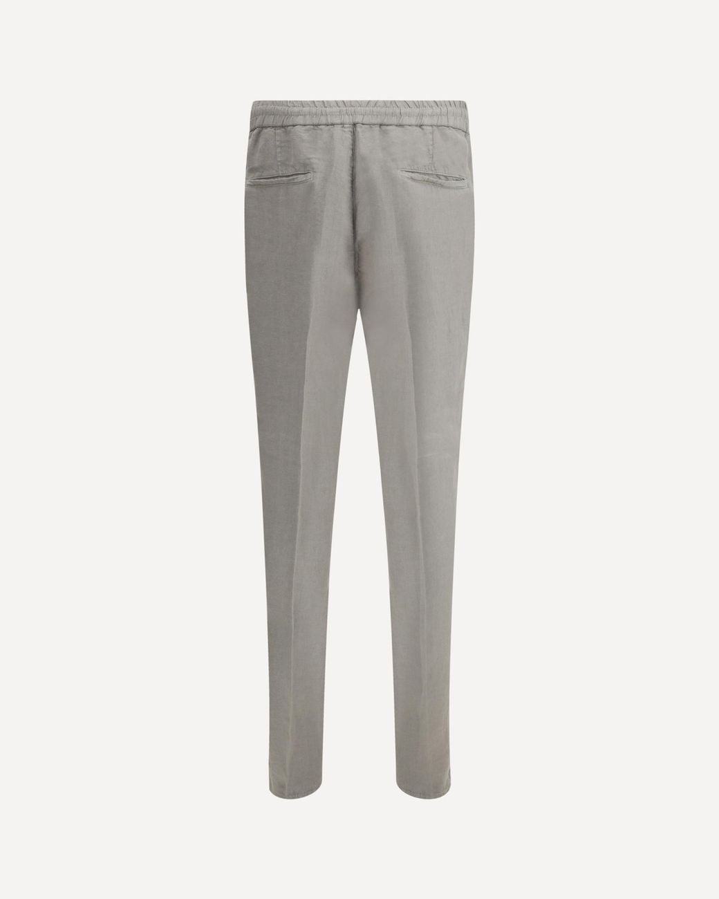 Brunello Cucinelli Gray Elasticated Waistband Drawstring Pants for men