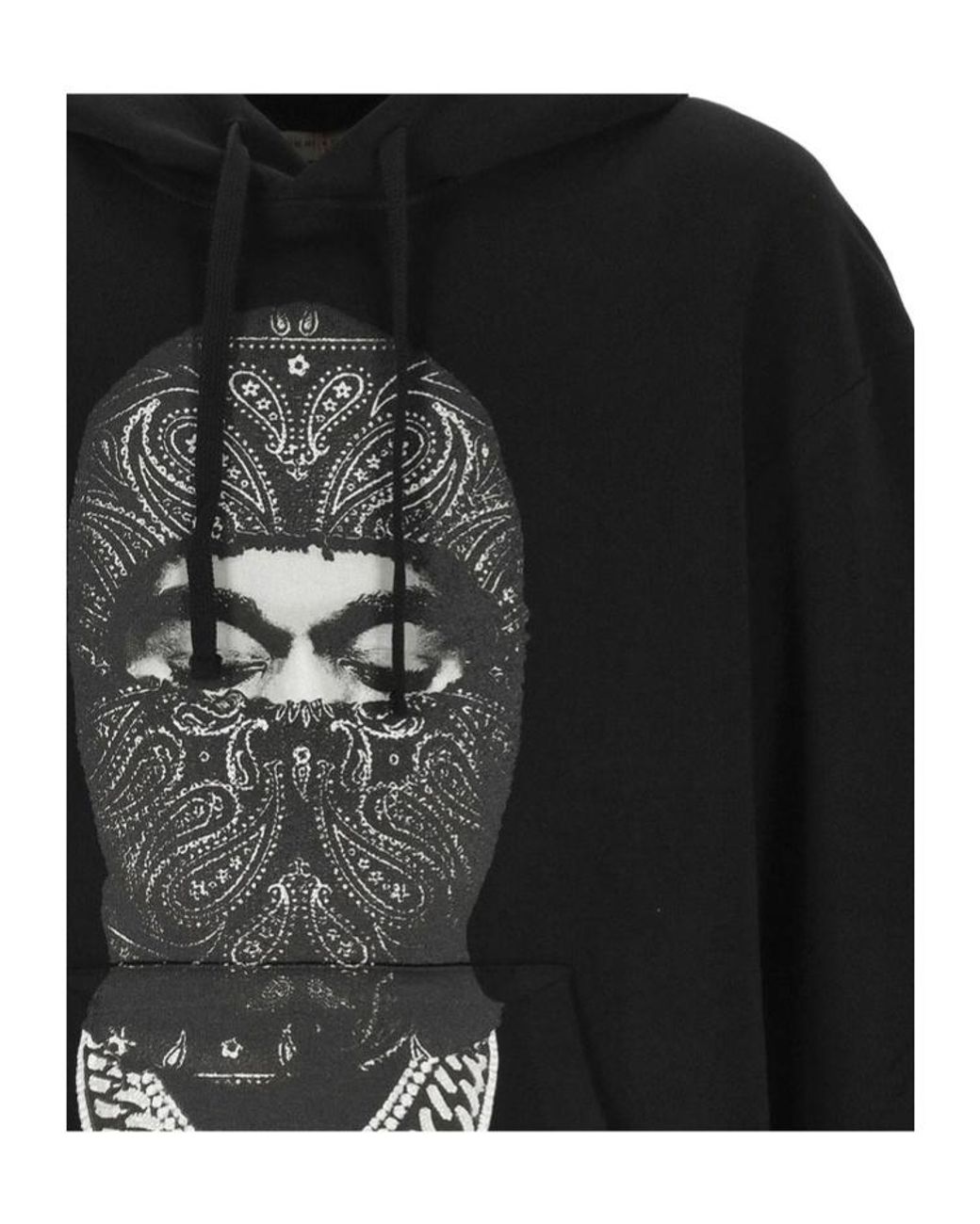 Ih Nom Uh Nit Black Paisley Mask Hoodie for men