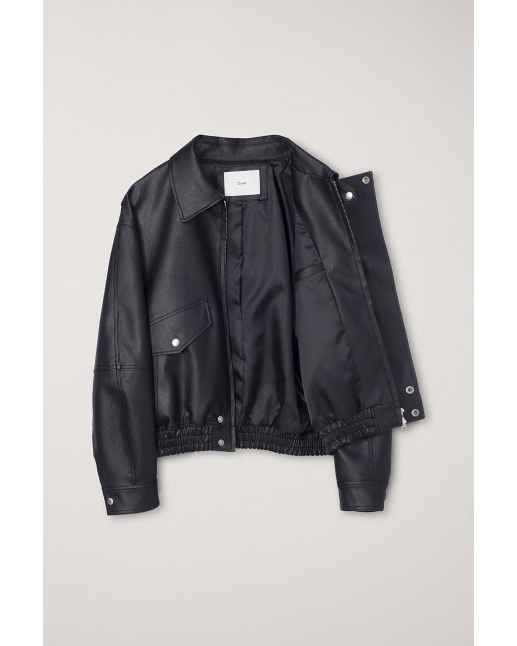 DUNST Black Giacca Cropped Zip-Up Jacket for men