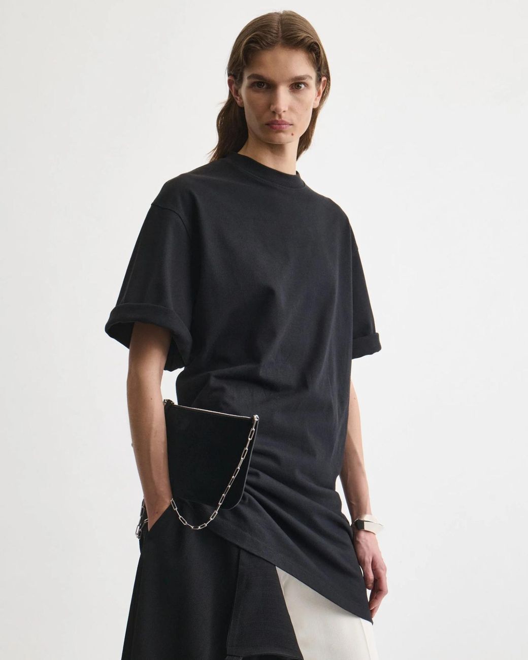 Phoebe Philo White Chain Shoulder Bag