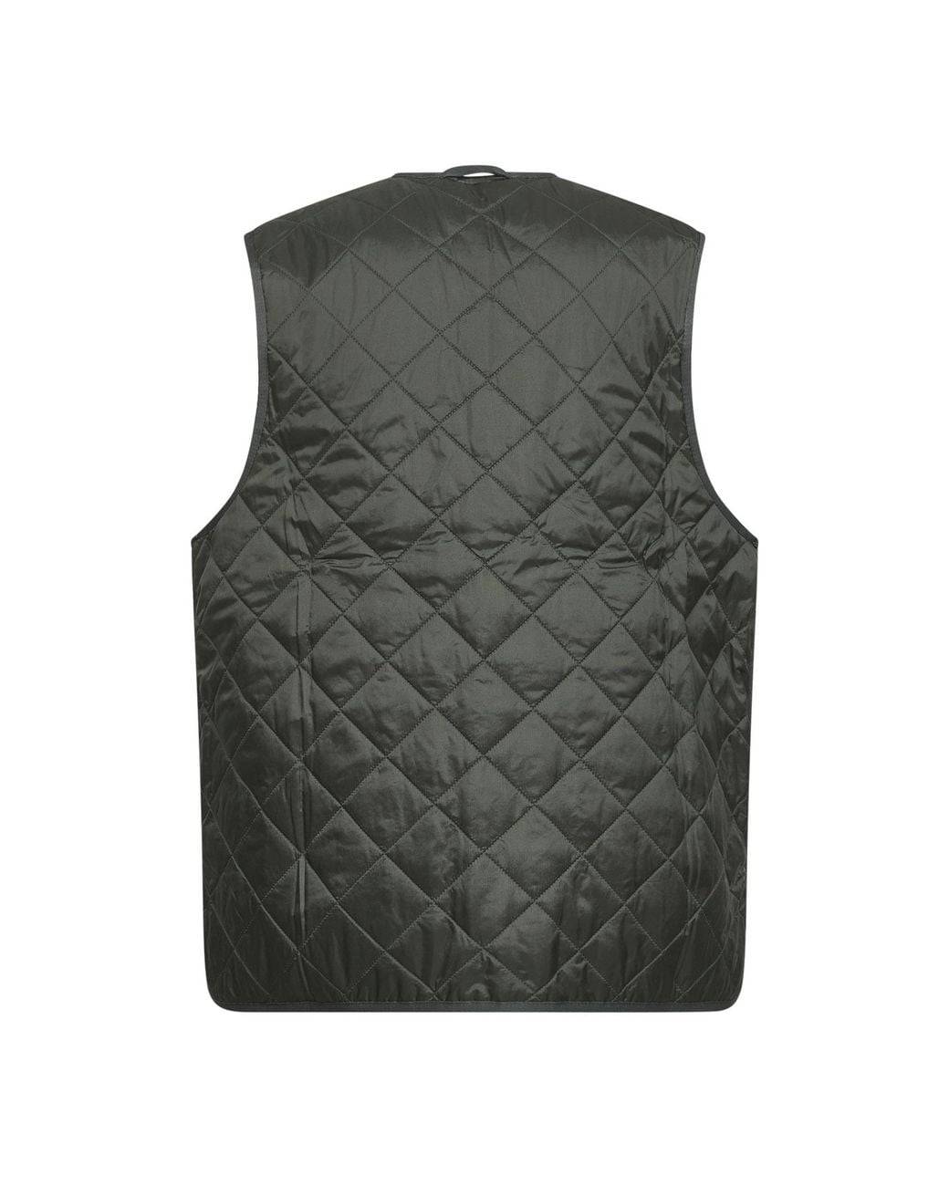 Barbour Green Quilted Zip-Up Vest for men