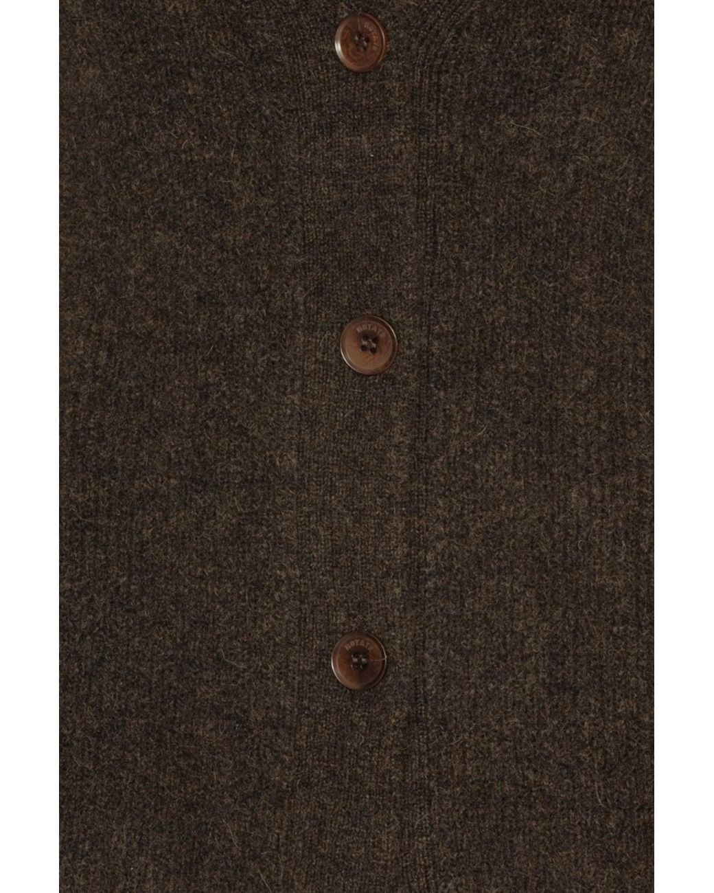 ROTATE BIRGER CHRISTENSEN Brown Peplum Cardigan