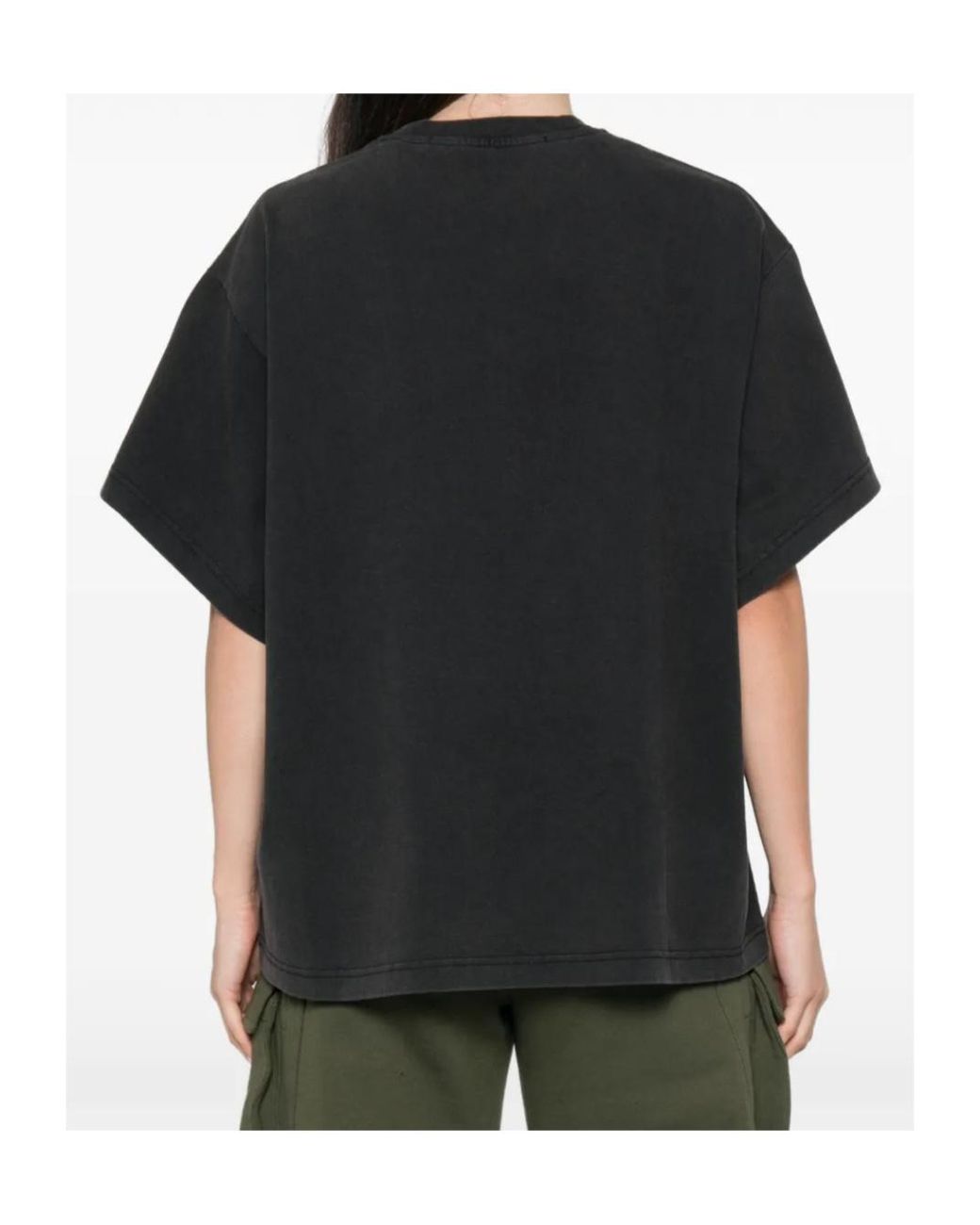 Alexander Wang Black Graphic-Print T-Shirt