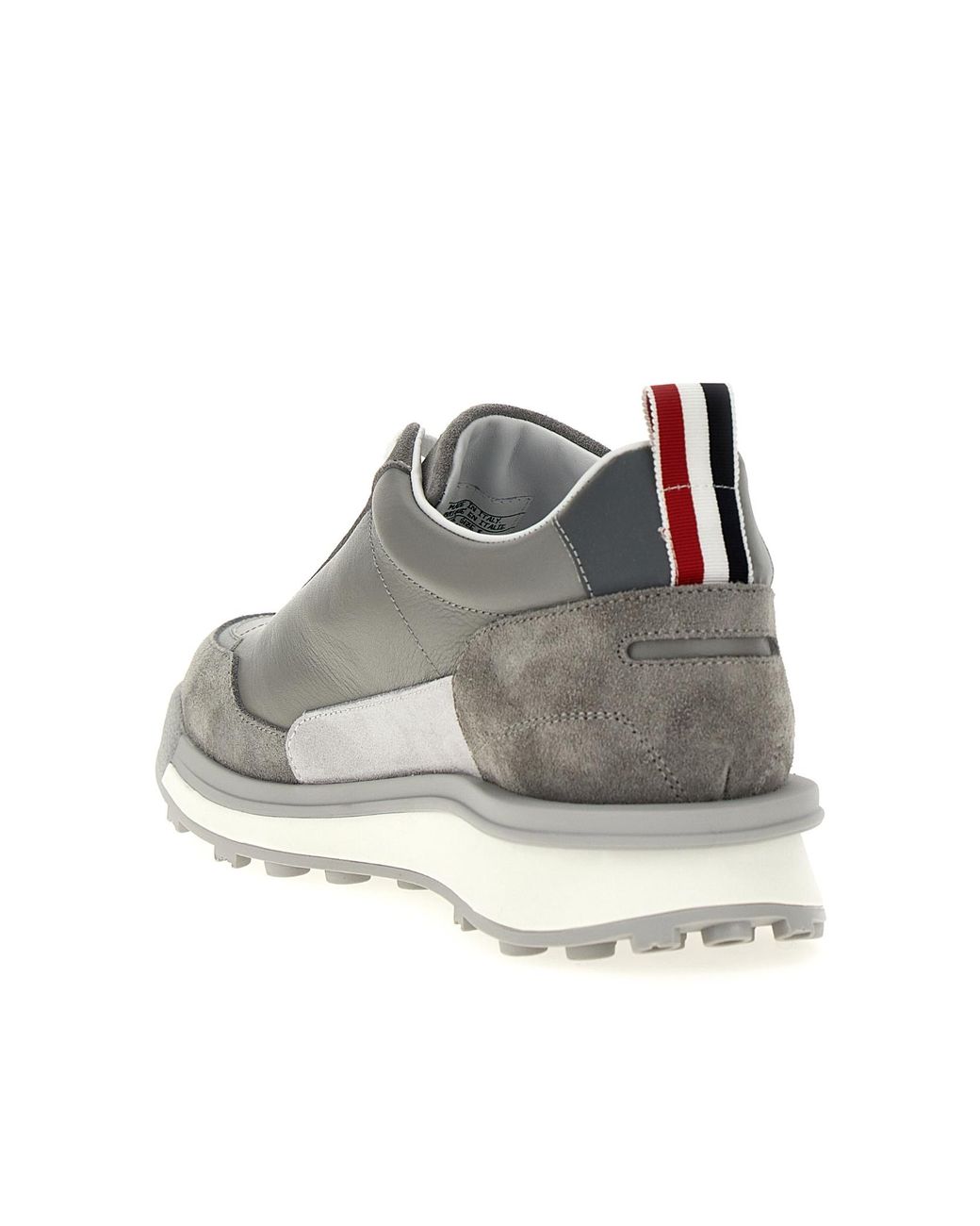 Thom Browne Gray Alumni Lace-Up Sneakers for men